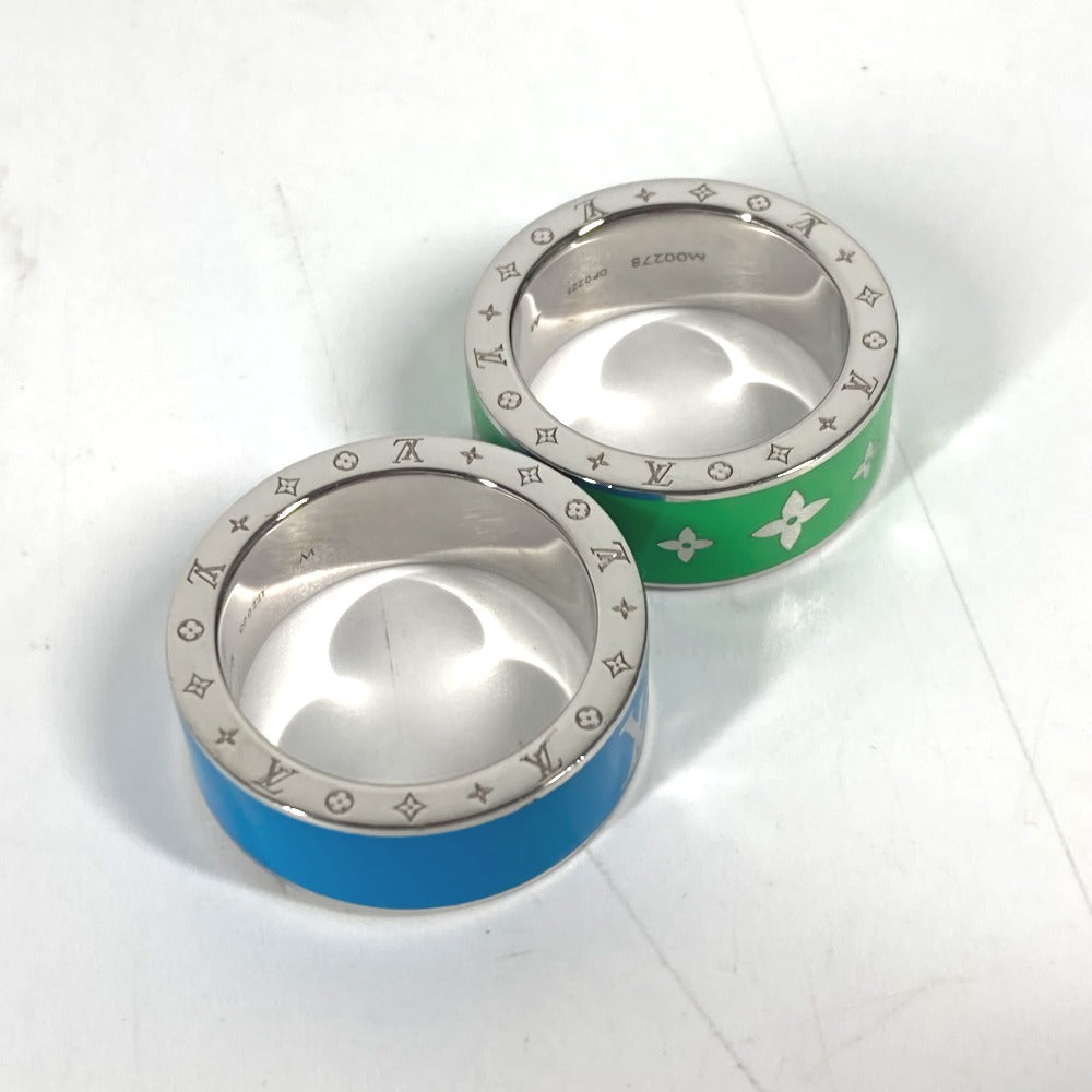 LOUIS VUITTON Ring M00278 metal green Double ring set Burgundy Set 2 Rings mens M