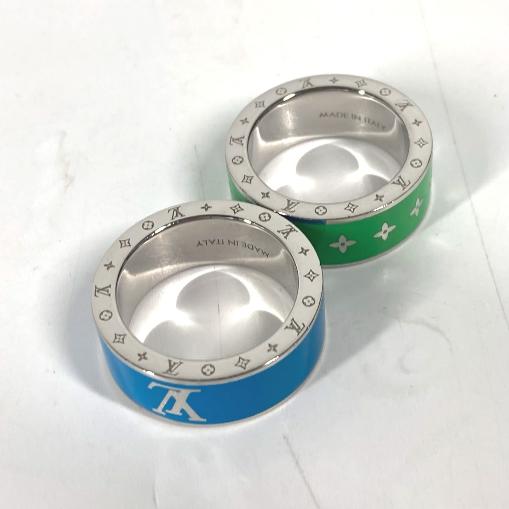 LOUIS VUITTON Ring M00278 metal green Double ring set Burgundy Set 2 Rings mens M