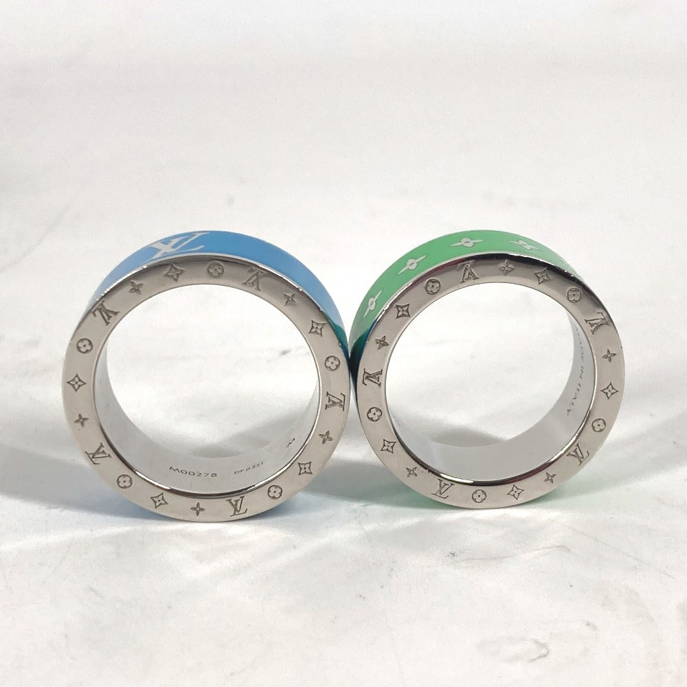 LOUIS VUITTON Ring M00278 metal green Double ring set Burgundy Set 2 Rings mens M