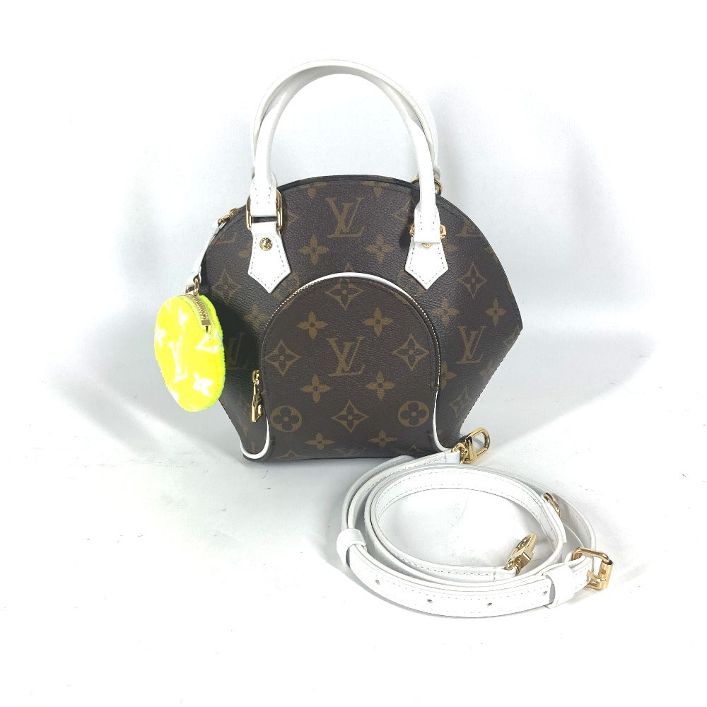 LOUIS VUITTON Handbag M20752 Monogram Vernis, Leather Brown Monogram LV Match Ellipse MM Women