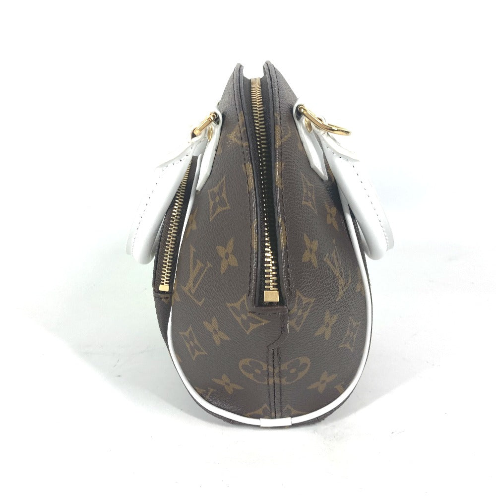 LOUIS VUITTON Handbag M20752 Monogram Vernis, Leather Brown Monogram LV Match Ellipse MM Women