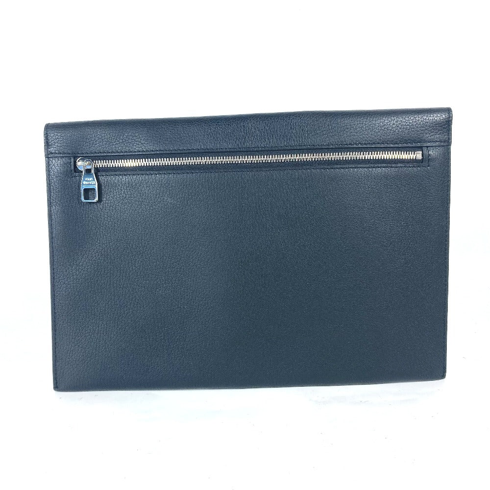 LOUIS VUITTON Clutch bag M62250 Taurillon Clemence Leather black LV logo pochette envelope mens