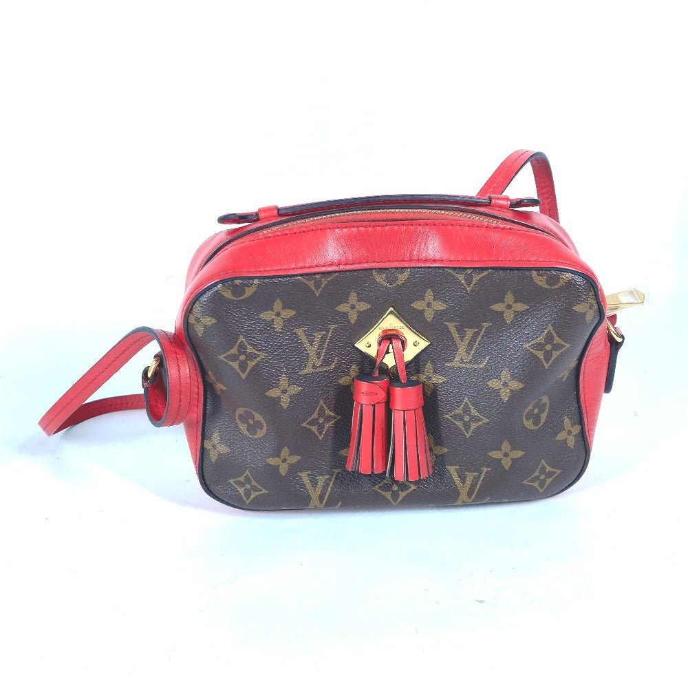 LOUIS VUITTON Shoulder Bag M43556 Monogram canvas Red Monogram Saintonge Women
