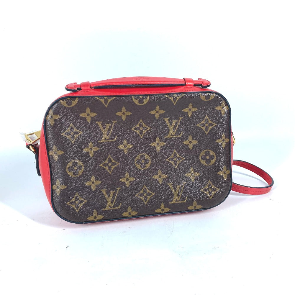 LOUIS VUITTON Shoulder Bag M43556 Monogram canvas Red Monogram Saintonge Women