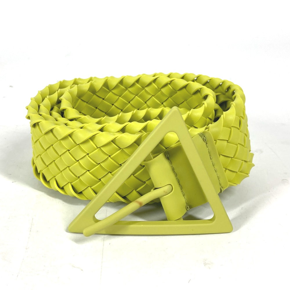 BOTTEGAVENETA belt 691232 rubber Light green type Triangle unisex(Unisex) 100