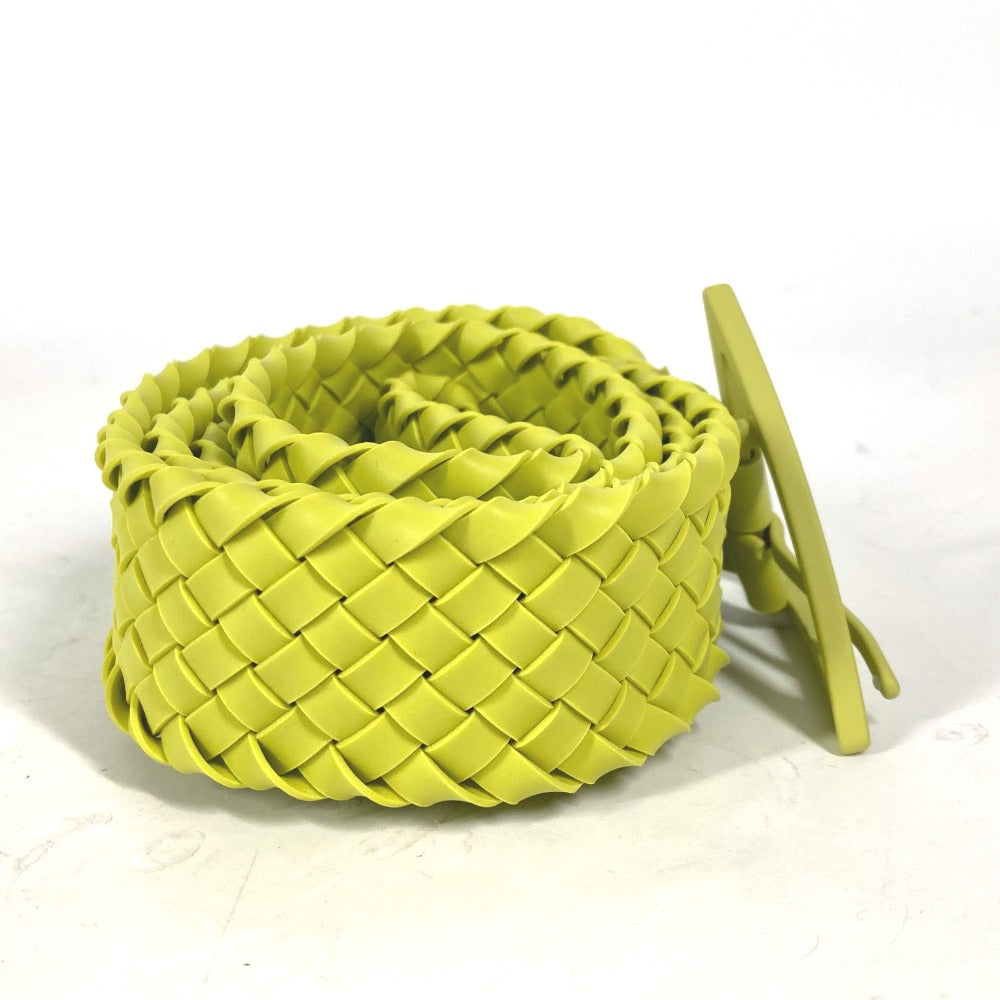 BOTTEGAVENETA belt 691232 rubber Light green type Triangle unisex(Unisex) 100