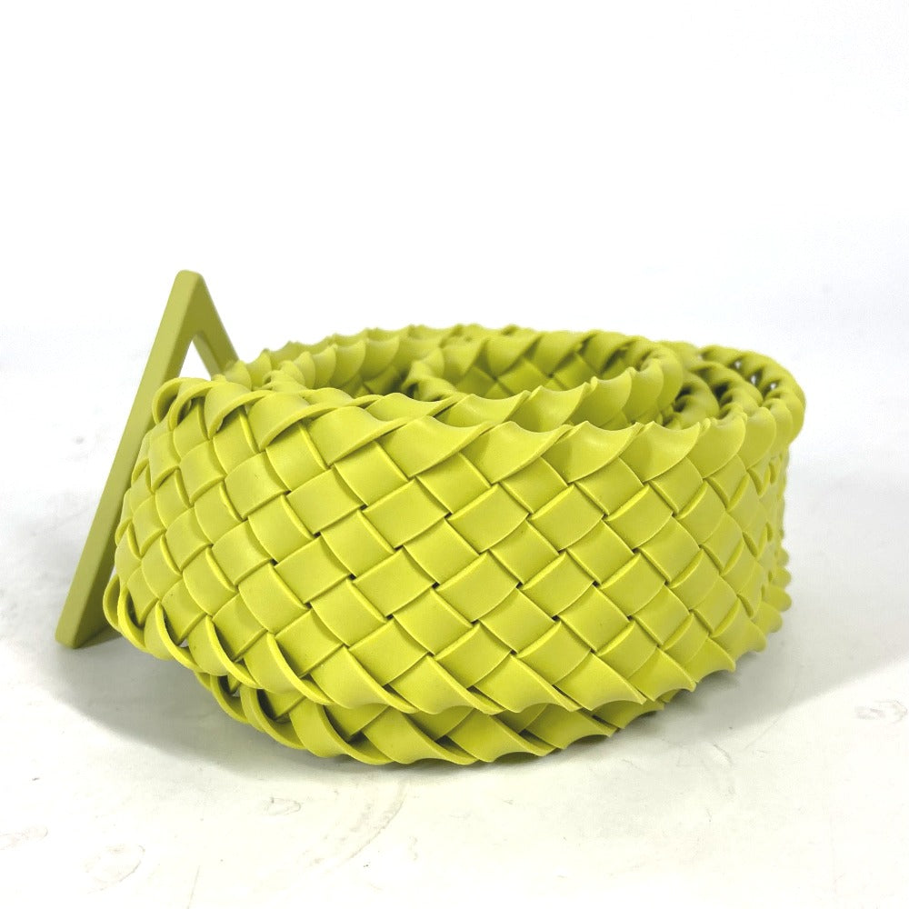 BOTTEGAVENETA belt 691232 rubber Light green type Triangle unisex(Unisex) 100
