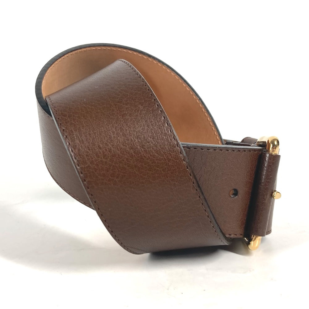 LOUIS VUITTON belt leather Brown unisex(Unisex) 36