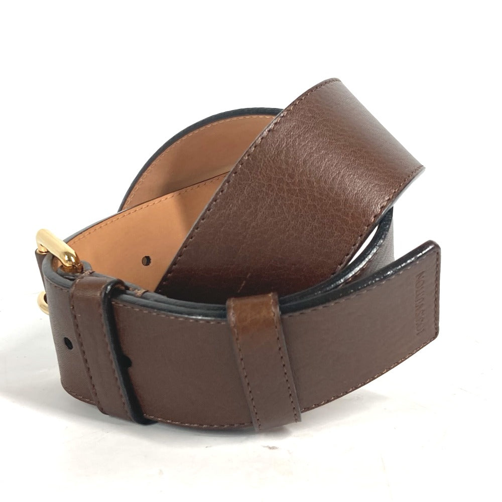 LOUIS VUITTON belt leather Brown unisex(Unisex) 36