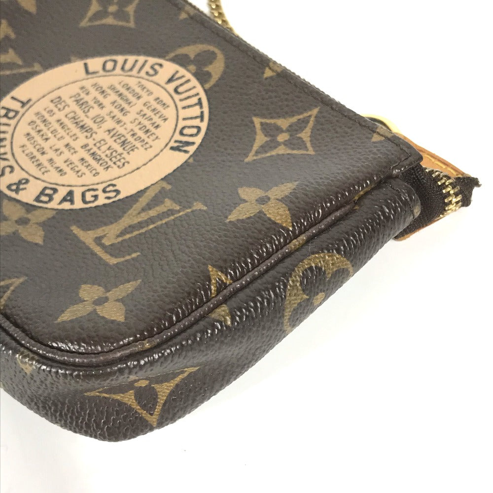 LOUIS VUITTON Handbag M60153 Monogram canvas Brown Monogram Mini Pochette Accessoires T&B Women
