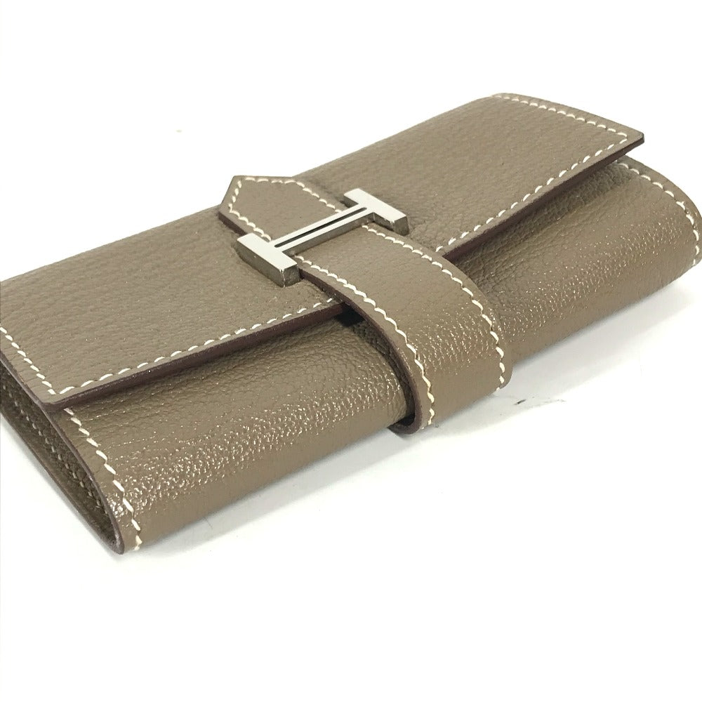HERMES Key case Key holder  Shave beige 4-key case Key holder Bean Women