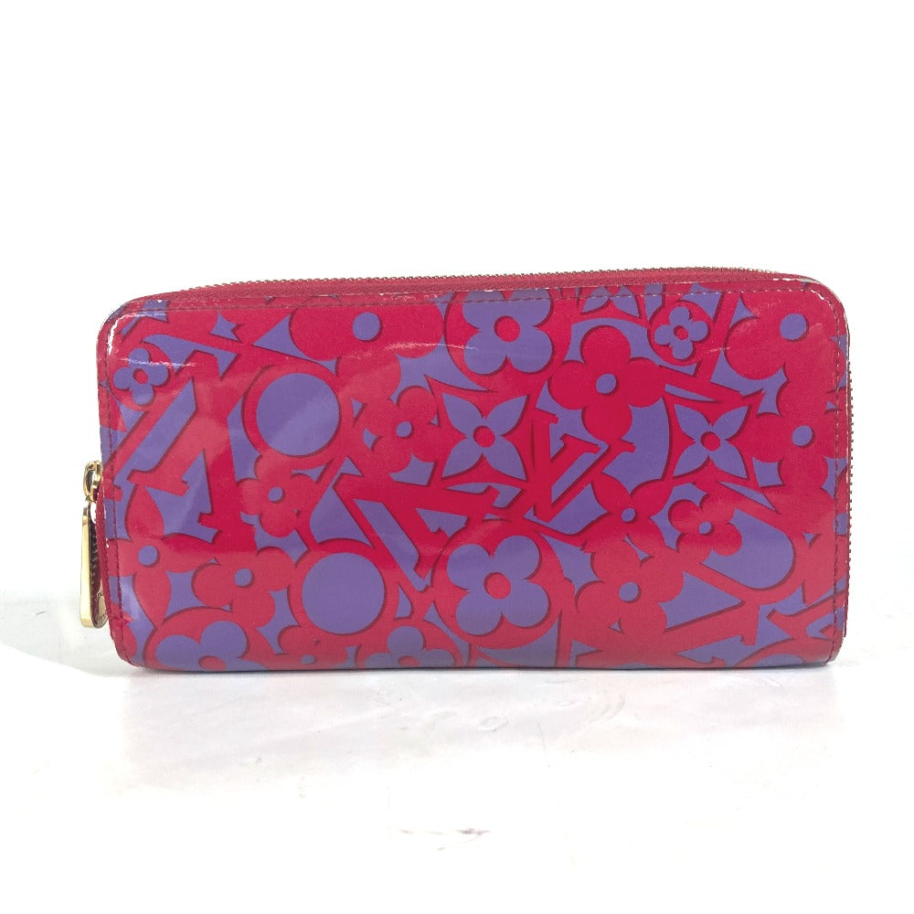 LOUIS VUITTON Long Wallet Purse M90123 Patent leather pink Vernis suite monogram Zippy wallet Women