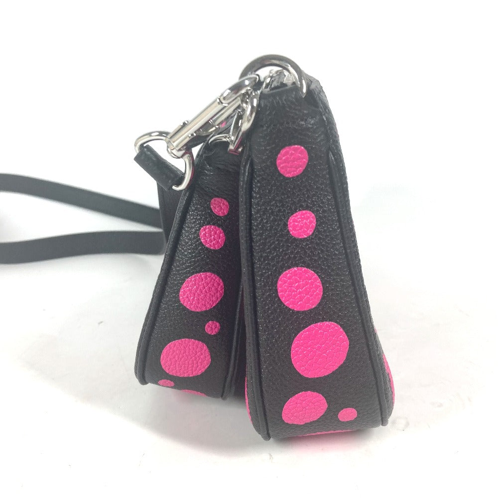 LOUIS VUITTON Shoulder Bag M46421 Monogram Ann Platt Leather black Monogram Empreinte Yayoi Kusama LV Ã YK Multi Pochette Accessories