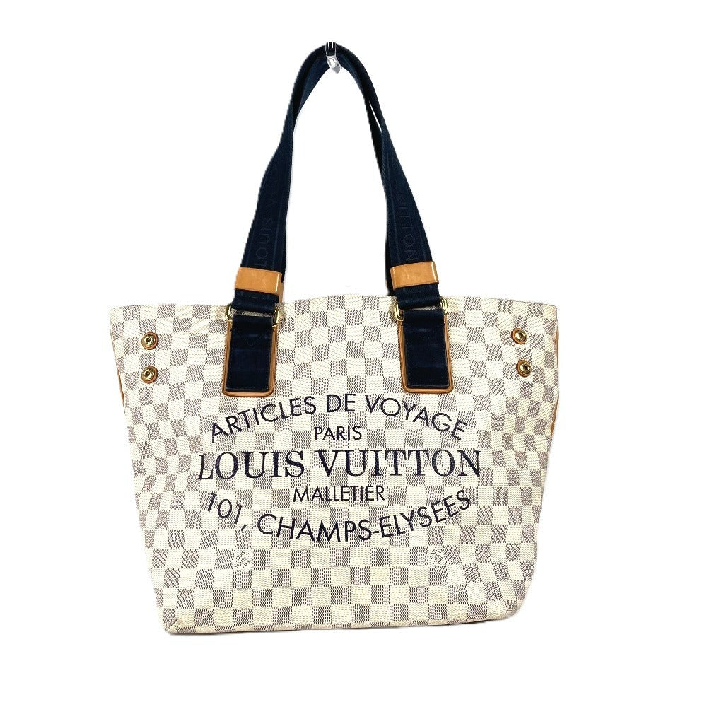 LOUIS VUITTON Shoulder Bag N41179 Damier Azur Canvas white Damier Azur Plan Soleil Yukaba PM