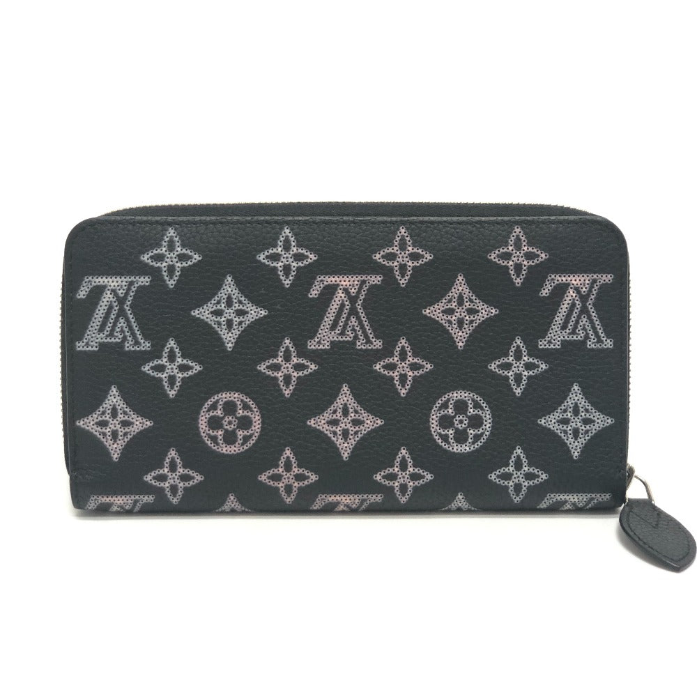 LOUIS VUITTON Long Wallet Purse M81703 monogram mahina leather black Monogram Mahina Flight Mode Zippy wallet Women