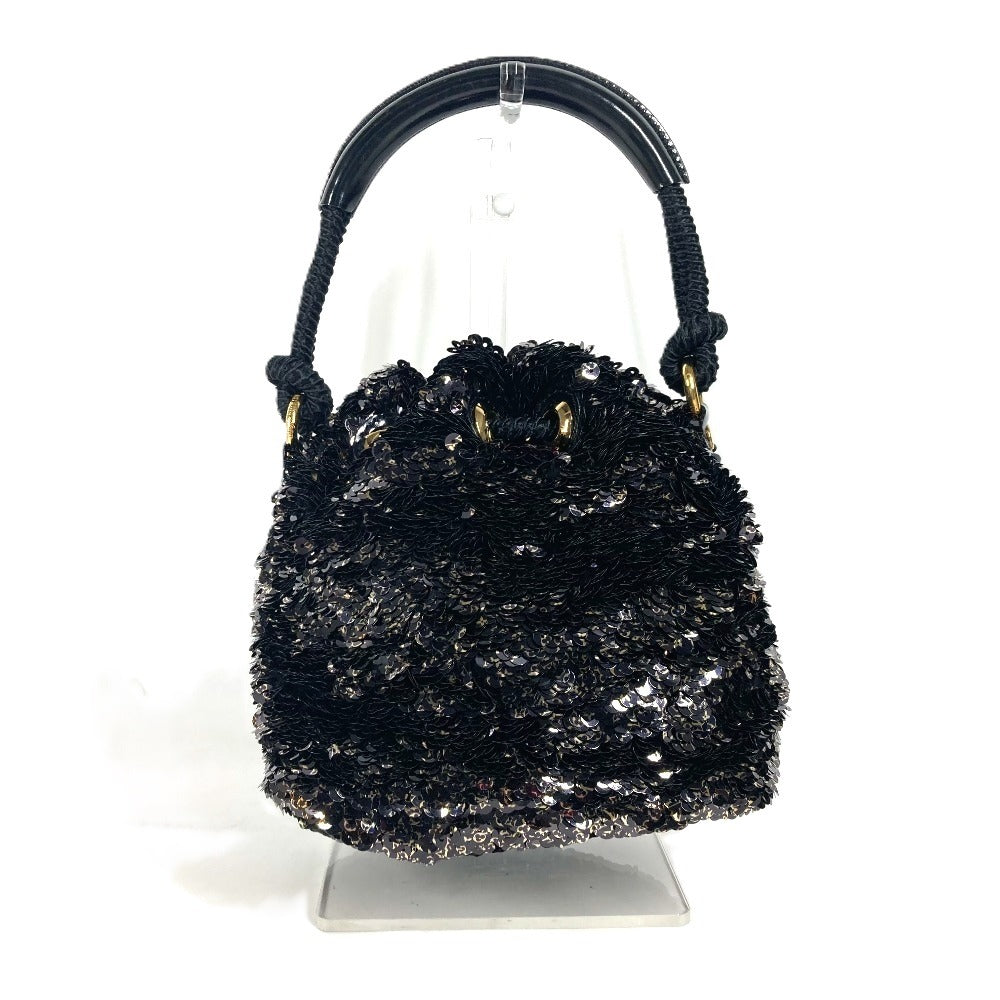 LOUIS VUITTON Shoulder Bag M40323 Sequins, Leather black Mini no Erococo