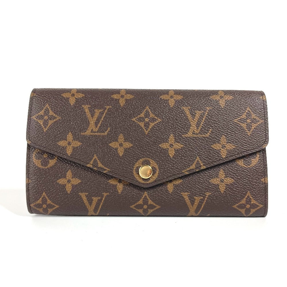 LOUIS VUITTON Long Wallet Purse M83580 Monogram canvas Brown Monogram Portefeuilleï¿½ESarah NM Women(Unisex)