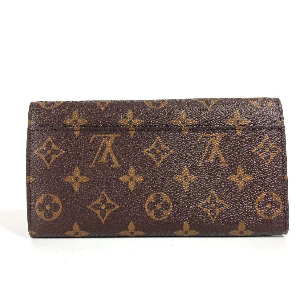 LOUIS VUITTON Long Wallet Purse M83580 Monogram canvas Brown Monogram Portefeuilleï¿½ESarah NM Women(Unisex)