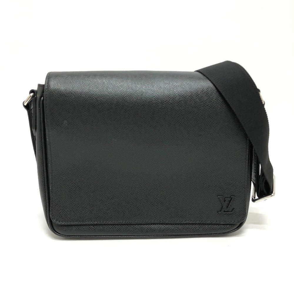 LOUIS VUITTON Shoulder Bag M30850 Taiga Leather black Taiga District PM NV3