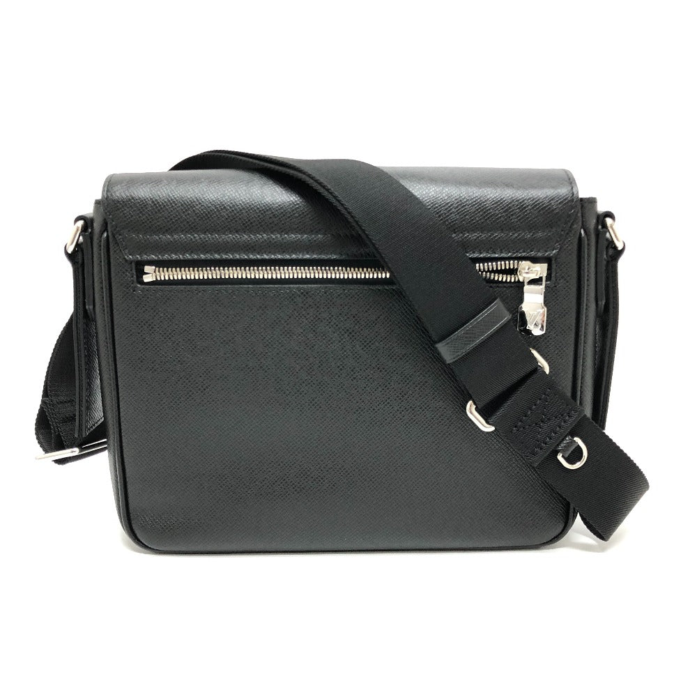 LOUIS VUITTON Shoulder Bag M30850 Taiga Leather black Taiga District PM NV3