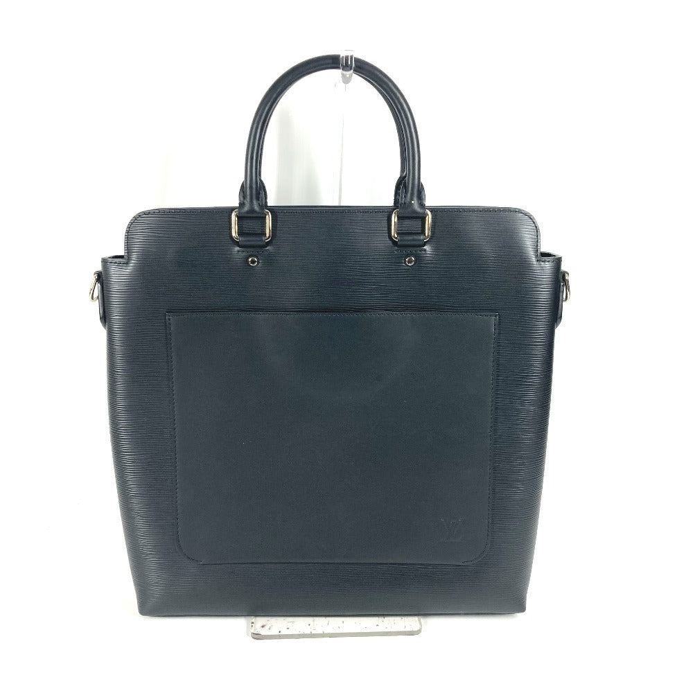 LOUIS VUITTON Business bag M58847 Epi Leather black Epi Brooks Tote mens
