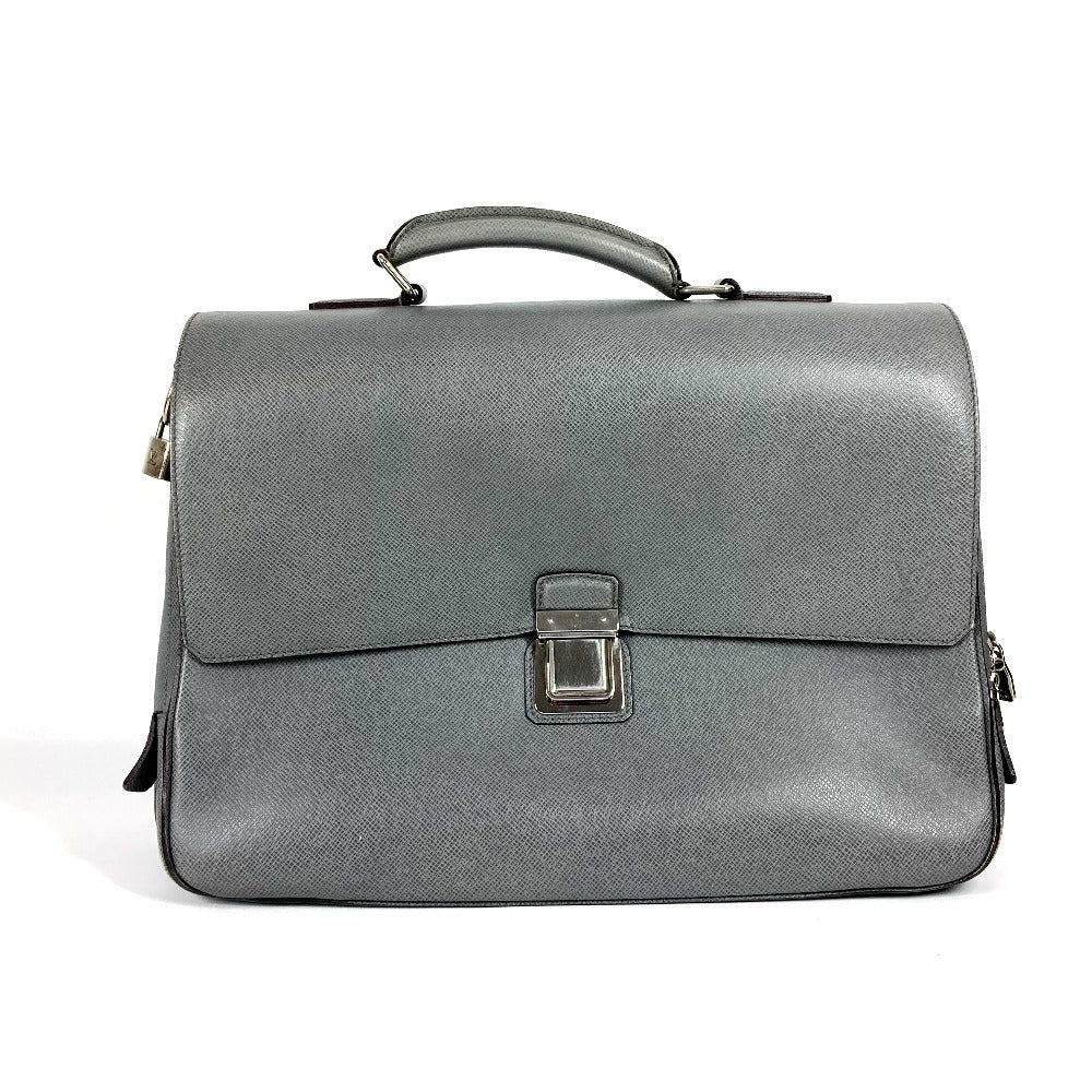 LOUIS VUITTON Business bag âl32638 Taiga Leather gray Taiga Vasiri GM mens
