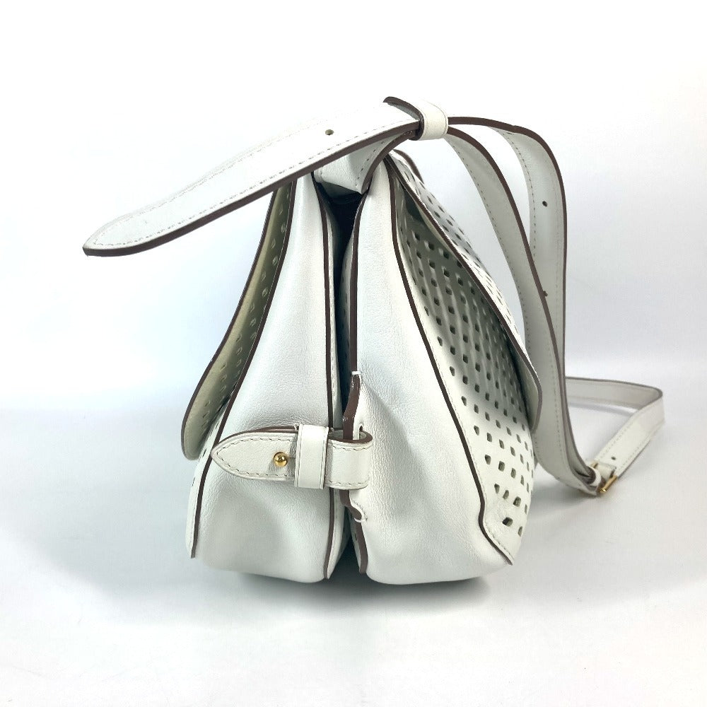 LOUIS VUITTON Shoulder Bag M93997 leather white Perfo Le Flore Saumur unisex(Unisex)