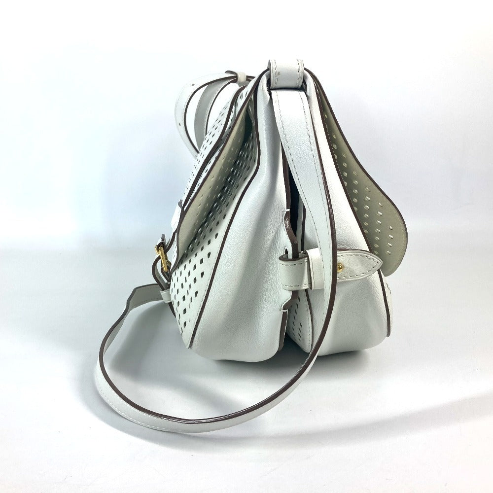 LOUIS VUITTON Shoulder Bag M93997 leather white Perfo Le Flore Saumur unisex(Unisex)