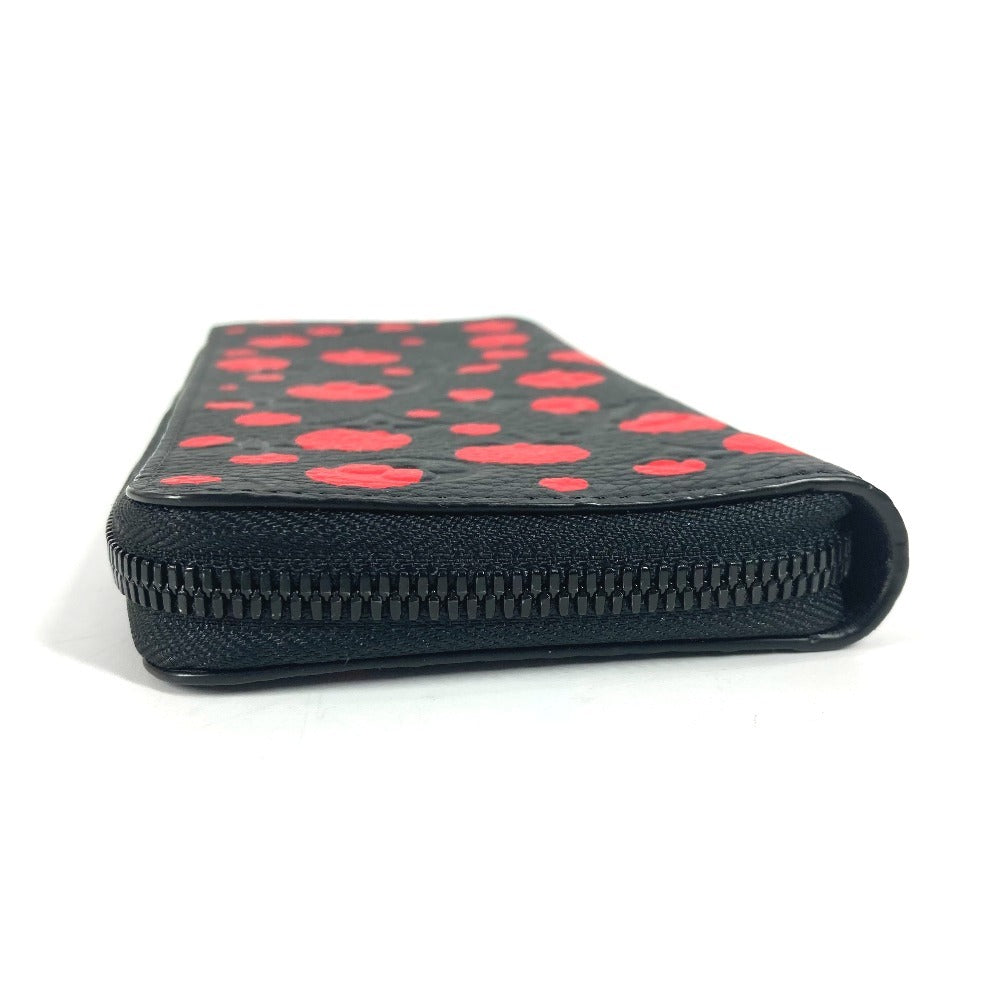 LOUIS VUITTON Long Wallet Purse M81904 Monogram Ann Platt Leather Red Monogram Ann Platt Zippy wallet  Vertical unisex(Unisex)