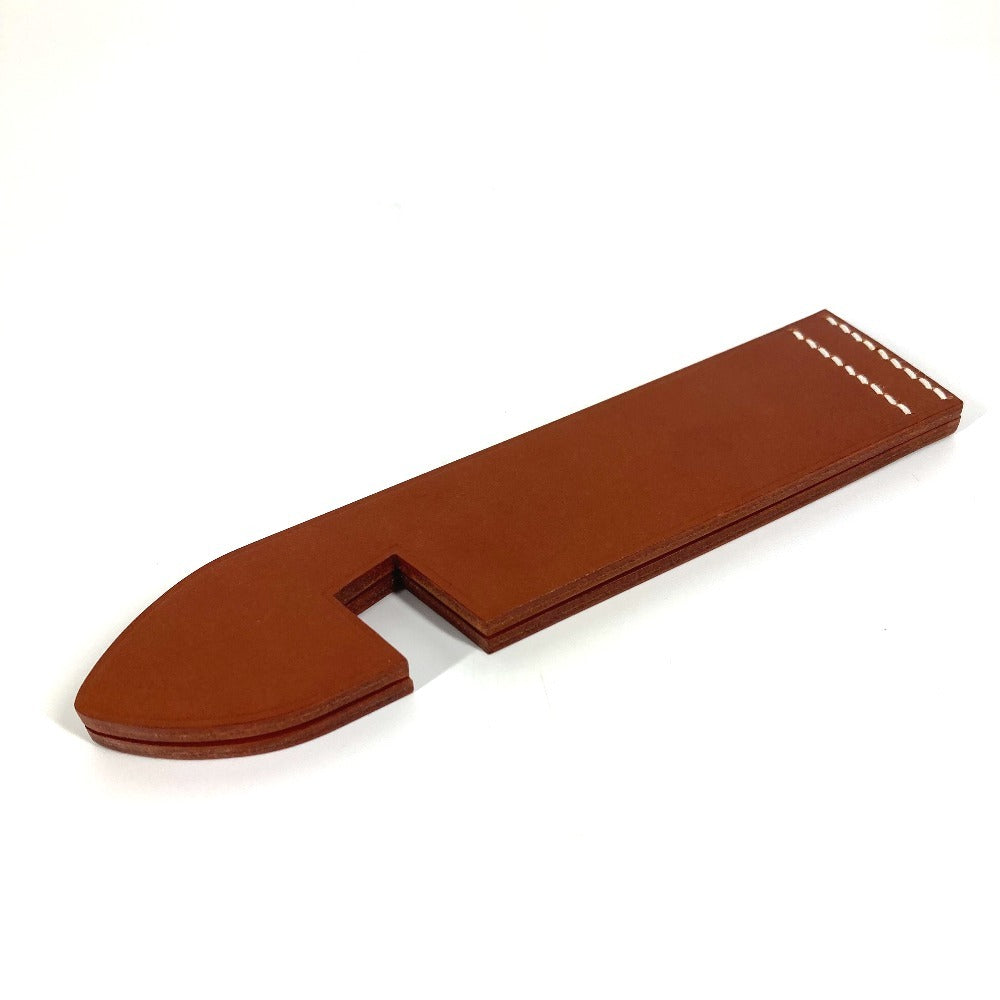 HERMES Other miscellaneous goods leather Brown Stand Achilles Tablet Stand Smartphone Stand Women(Unisex)