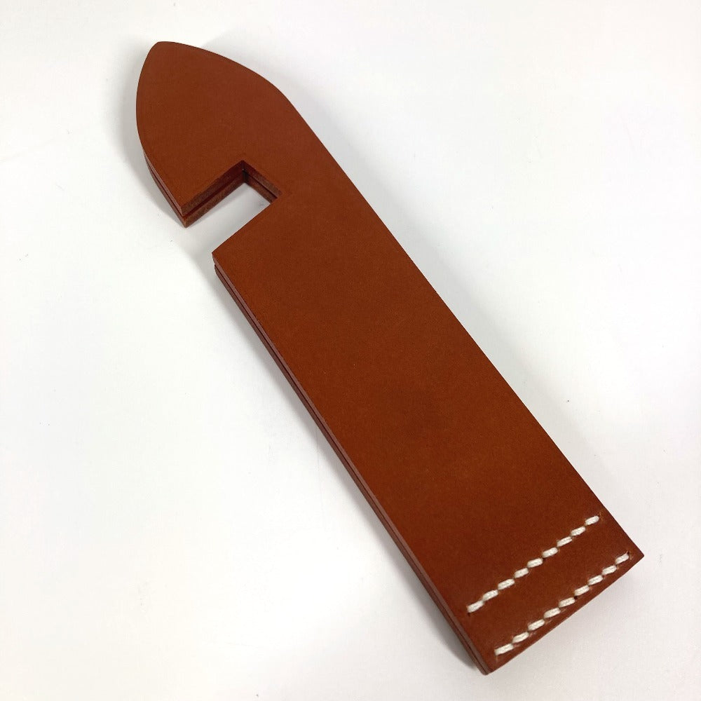HERMES Other miscellaneous goods leather Brown Stand Achilles Tablet Stand Smartphone Stand Women(Unisex)