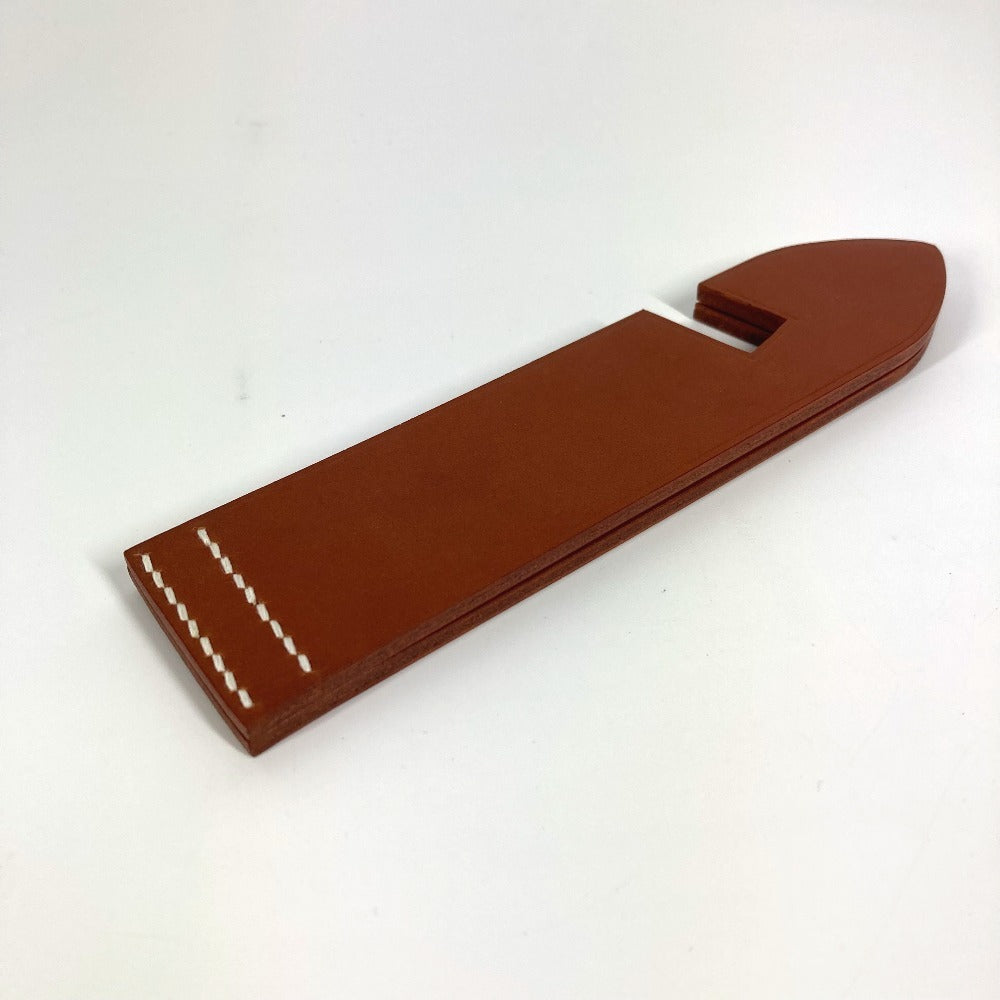 HERMES Other miscellaneous goods leather Brown Stand Achilles Tablet Stand Smartphone Stand Women(Unisex)