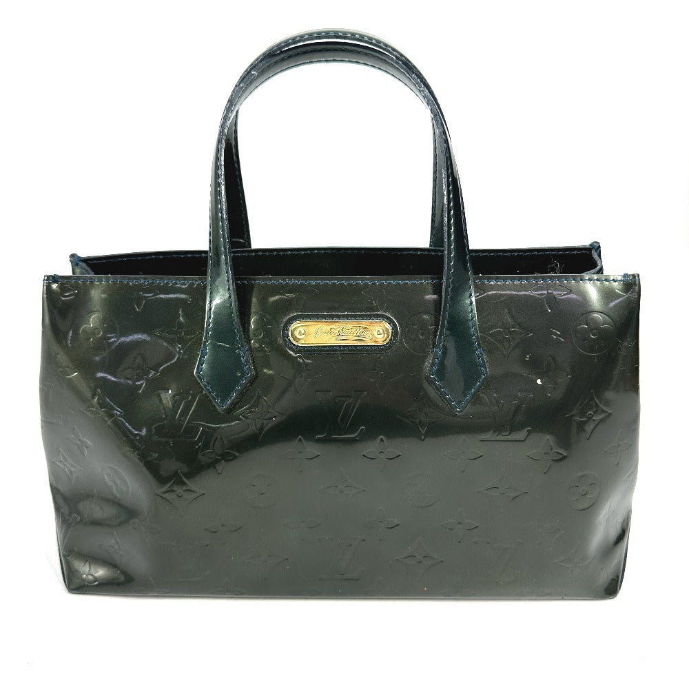 LOUIS VUITTON Handbag M93684 Monogram Vernis green Monogram Vernis Wilsher PM Women