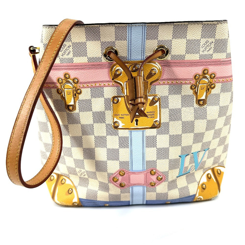 LOUIS VUITTON Shoulder Bag N41066 Damier Azur Canvas white Damier Azur Summer Trunk Neonoe unisex(Unisex)