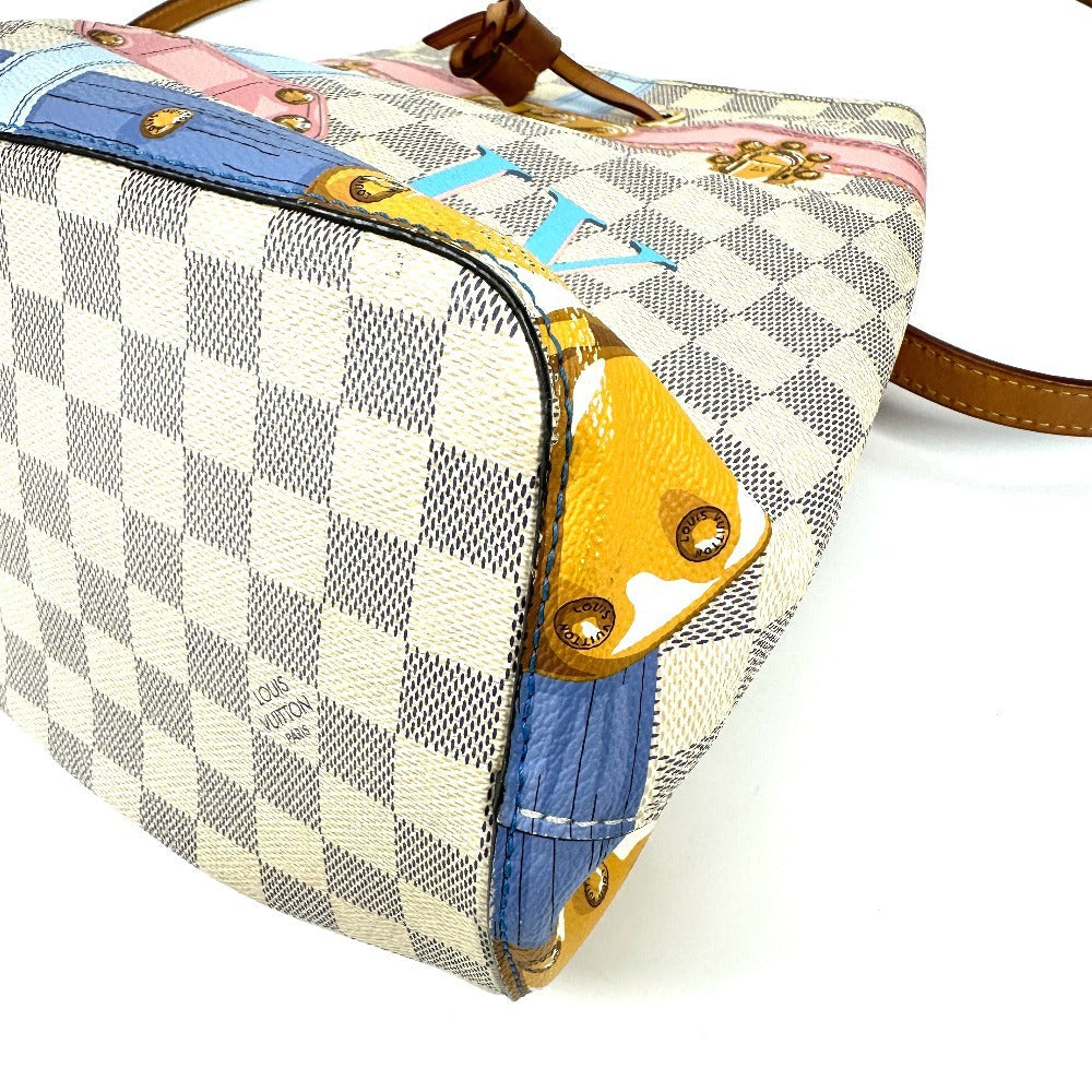 LOUIS VUITTON Shoulder Bag N41066 Damier Azur Canvas white Damier Azur Summer Trunk Neonoe unisex(Unisex)
