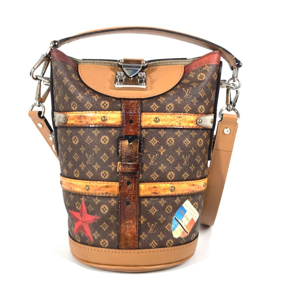 LOUIS VUITTON Shoulder Bag M52276 Monogram canvas, leather Brown Transformed monogram Duffel bag unisex(Unisex)