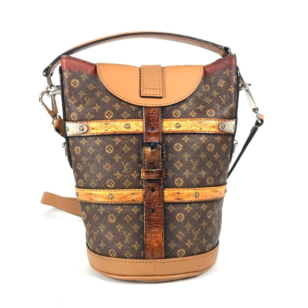 LOUIS VUITTON Shoulder Bag M52276 Monogram canvas, leather Brown Transformed monogram Duffel bag unisex(Unisex)