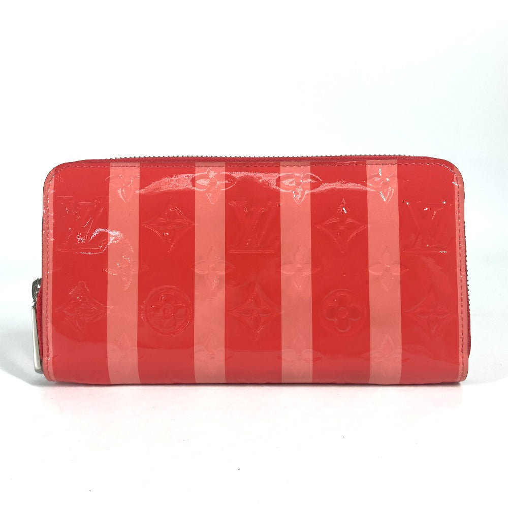 LOUIS VUITTON Long Wallet Purse M58036 Monogram Vernis pink Monogram Vernis Ray Yule Zippy wallet unisex(Unisex)