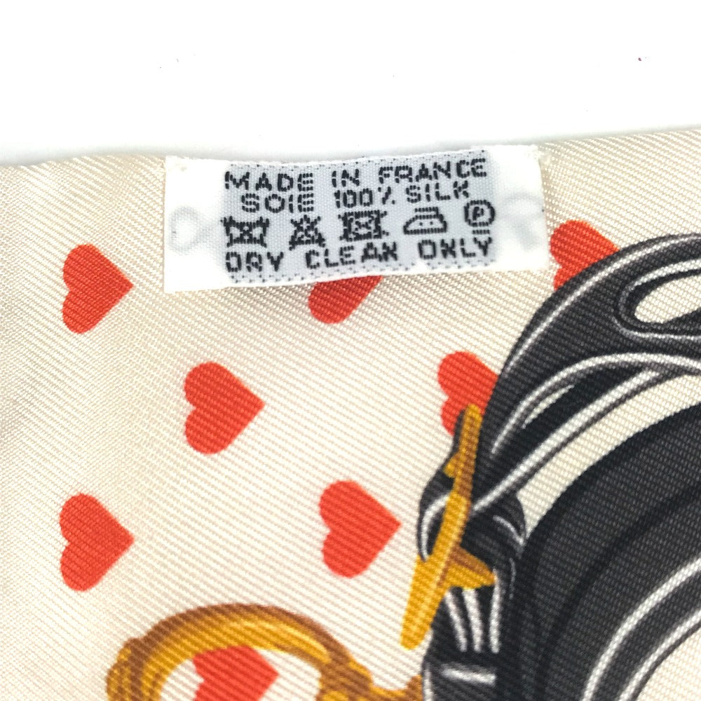 HERMES scarf silk Orange Twilly Twilly