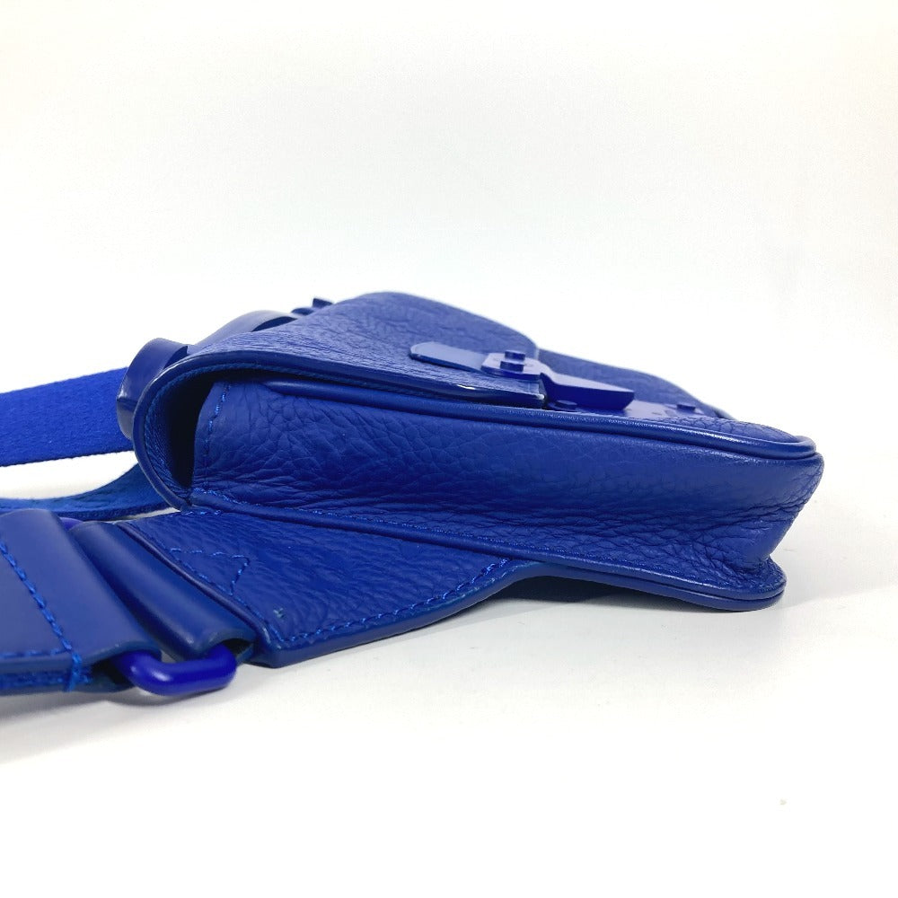 LOUIS VUITTON Sling bag M58486 Taurillon Clemence Leather blue Monogram Taurillon Clemence S-lock sling bag unisex(Unisex)