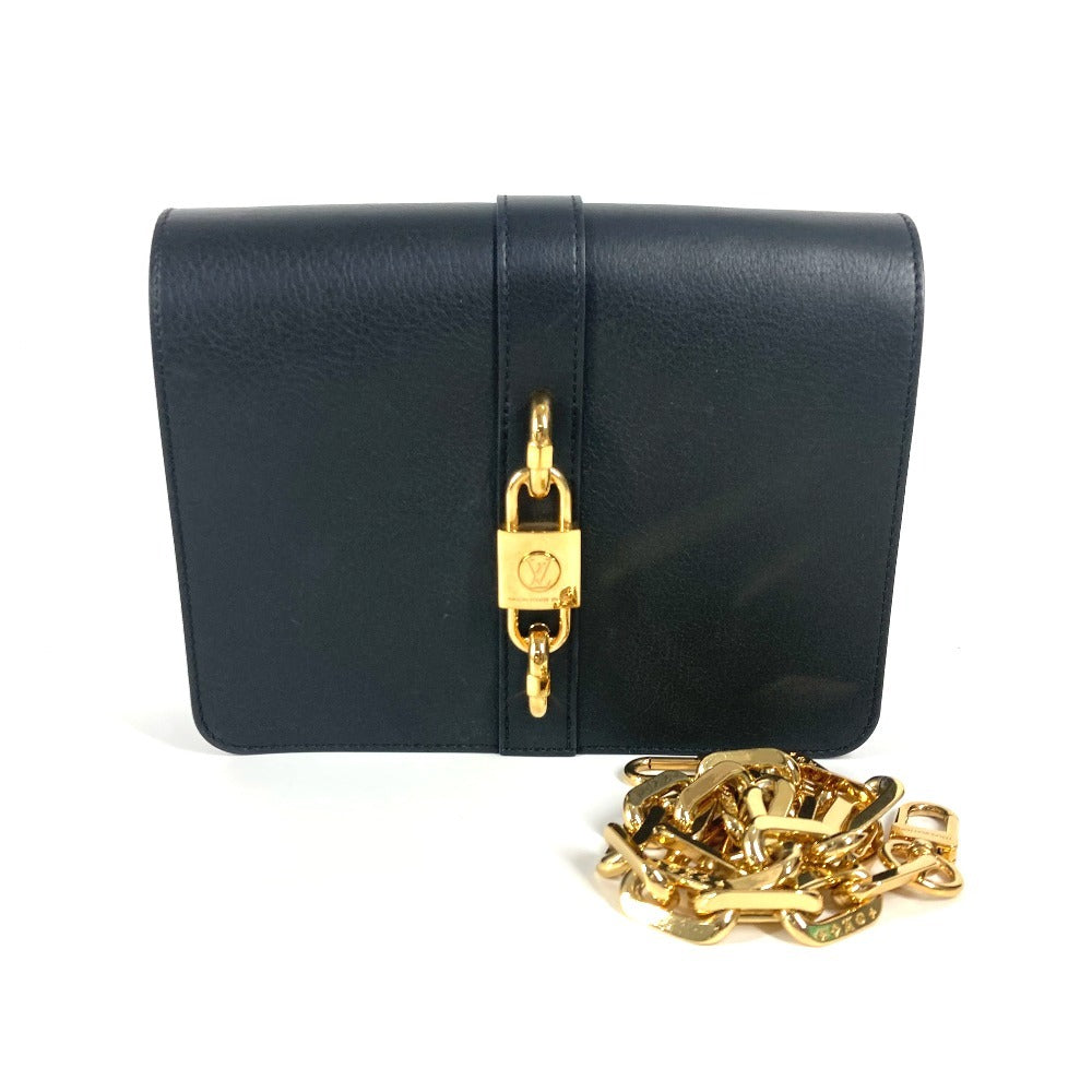 LOUIS VUITTON Shoulder Bag M57743 leather black rendezvous Women