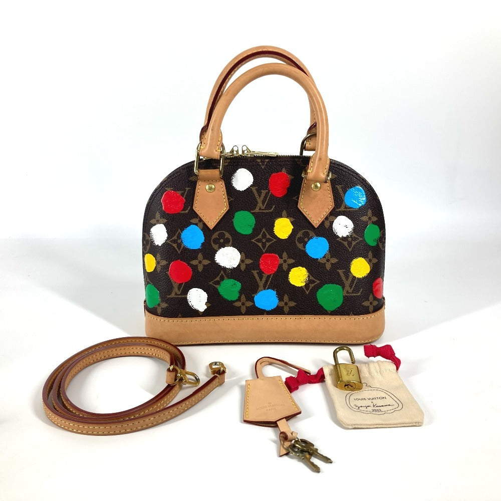 LOUIS VUITTON Handbag M46431 Monogram canvas Brown Monogram Painted Dot Yayoi Kusama LV x YK Alma BB Women