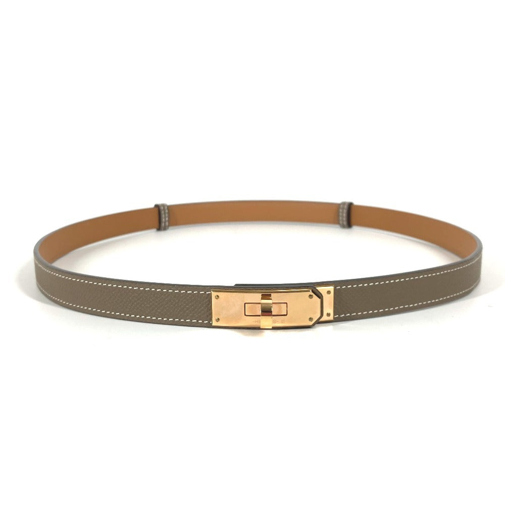 HERMES belt Epsom charcoal Kelly belt Women