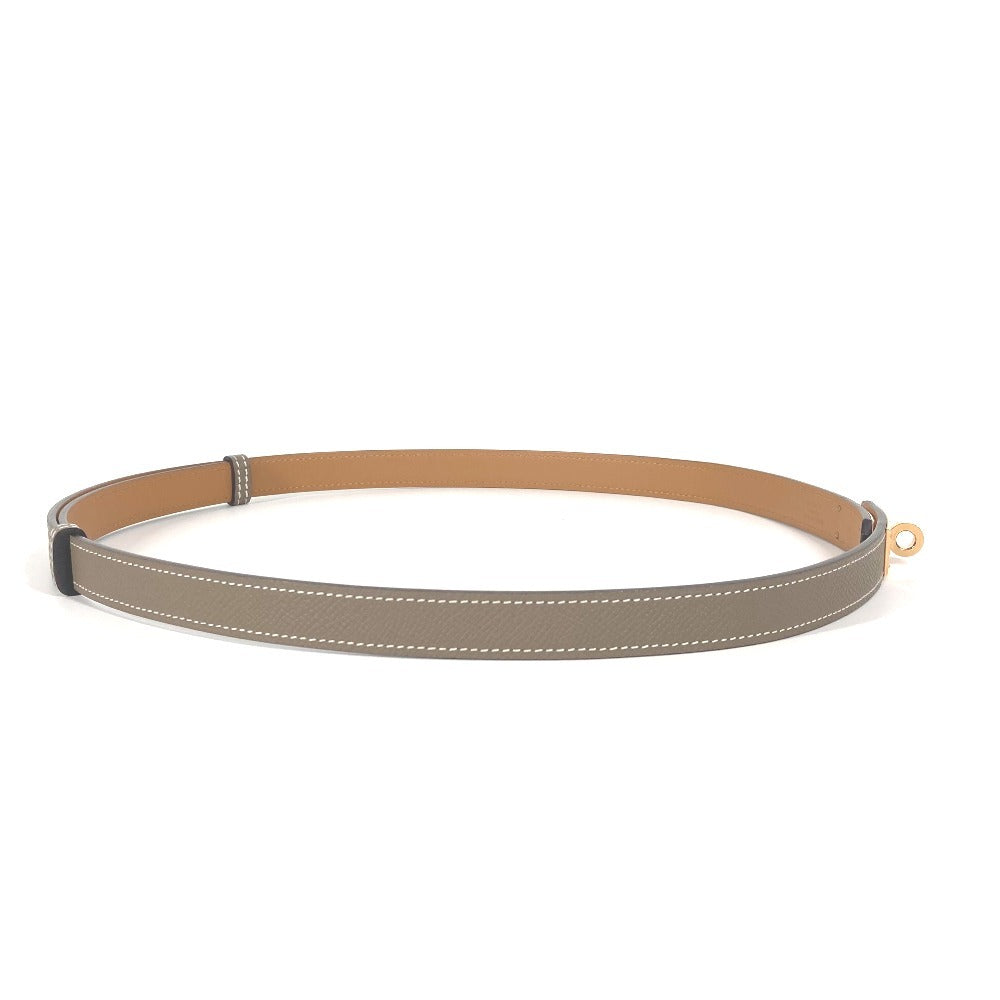 HERMES belt Epsom charcoal Kelly belt Women