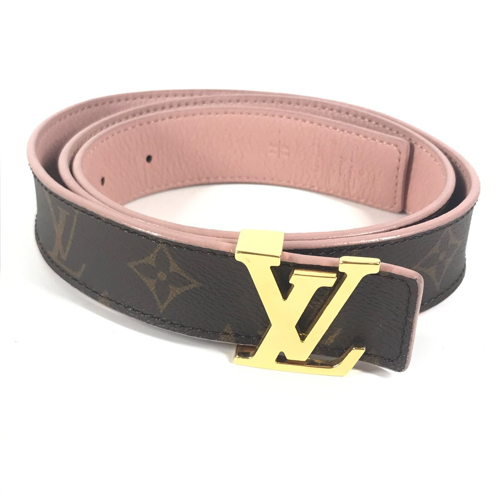 LOUIS VUITTON belt M9052V Monogram canvas Brown Monogram Santur LV Initial Monogram Women 85