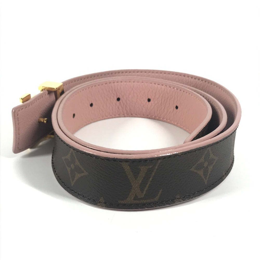 LOUIS VUITTON belt M9052V Monogram canvas Brown Monogram Santur LV Initial Monogram Women 85
