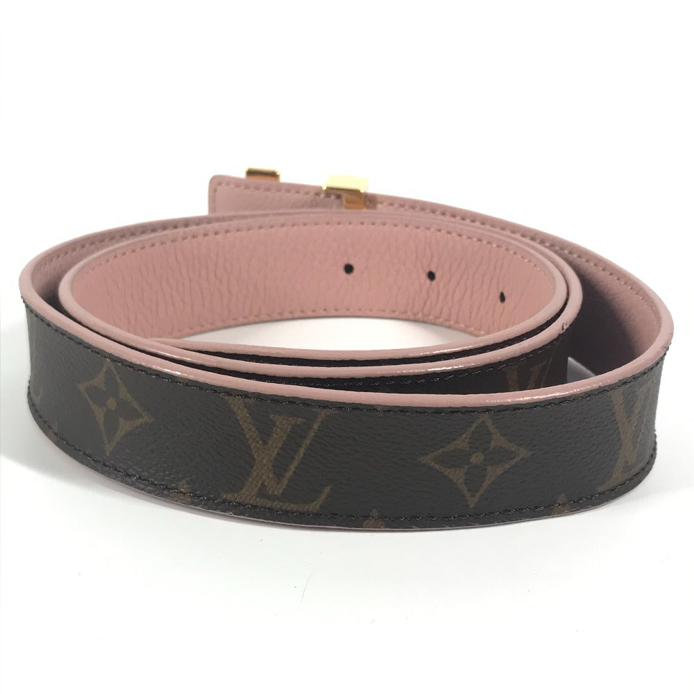 LOUIS VUITTON belt M9052V Monogram canvas Brown Monogram Santur LV Initial Monogram Women 85