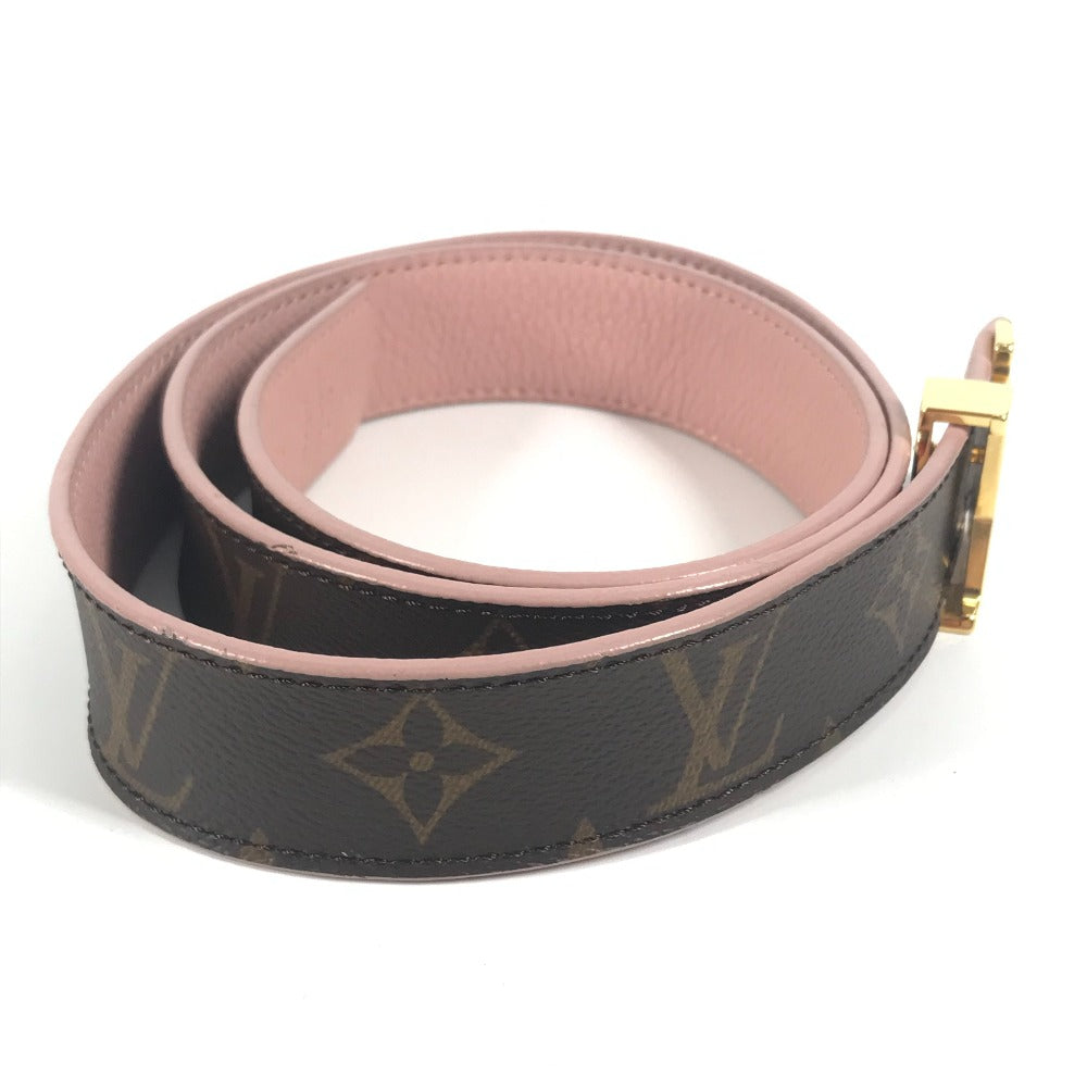 LOUIS VUITTON belt M9052V Monogram canvas Brown Monogram Santur LV Initial Monogram Women 85