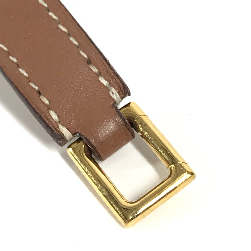 HERMES bracelet Swift Brown O'Kelly Bracelet T3