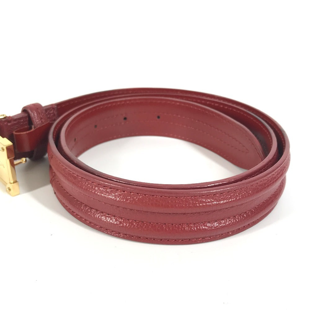 LOUIS VUITTON belt M9816U Suhari leather Red Suhari Santur Pandora 30MM 90
